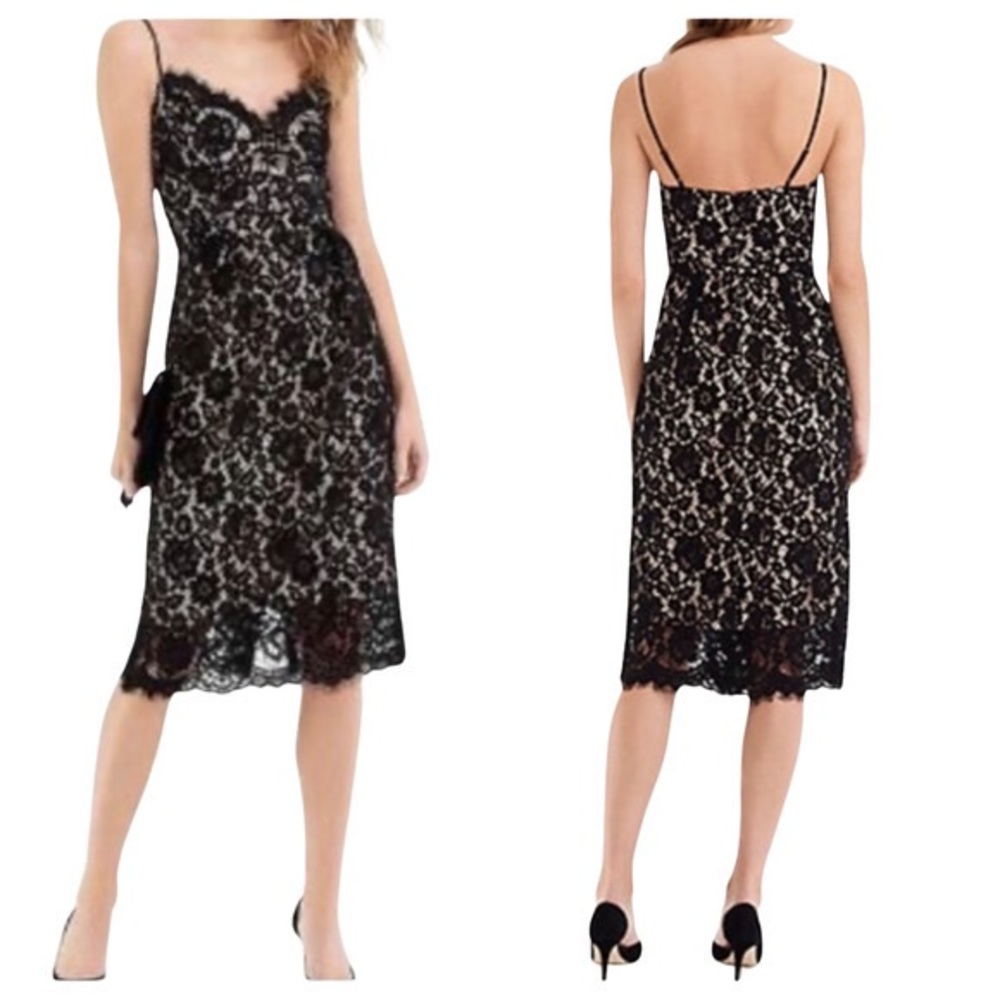 🎄 J. Crew Guipure Lace Spaghetti Strap Dress - Picture 4 of 4